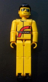 LEGO tech014a Technic Figure Yellow Legs, Yellow Top (Power Puller Driver)